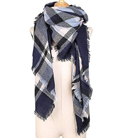 C.C. Boutique Accessories - NWT Fall Colors Autumn Plaid Blanket Scarf Wrap